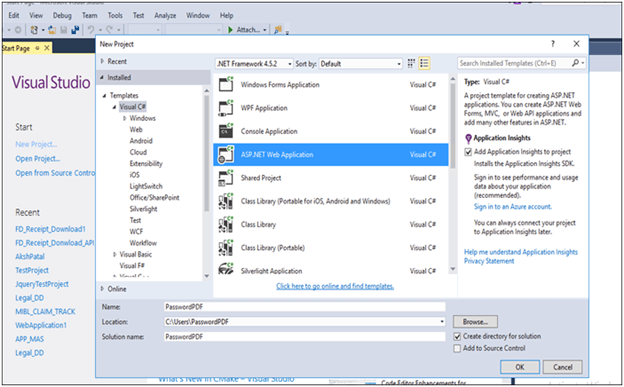 Create Password Protected PDF In MVC
